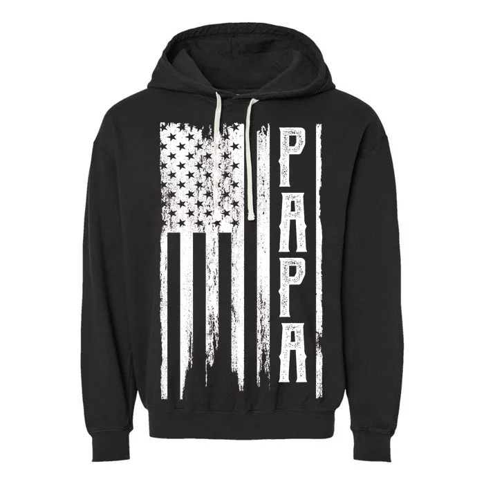 American Papa Flag Garment-Dyed Fleece Hoodie