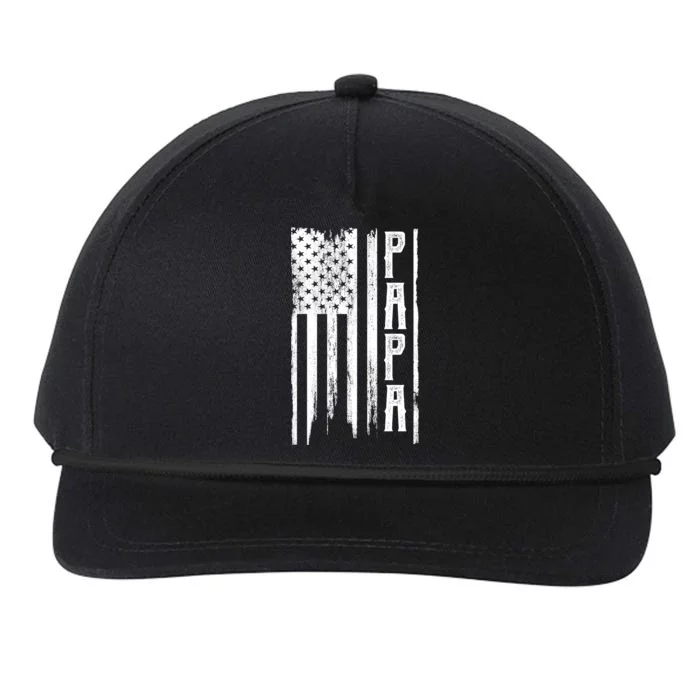 American Papa Flag Snapback Five-Panel Rope Hat