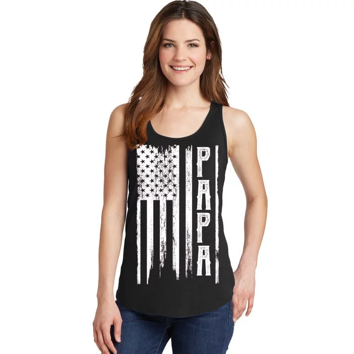 American Papa Flag Ladies Essential Tank