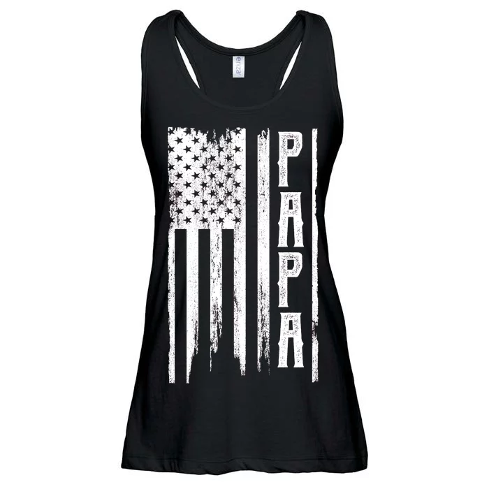 American Papa Flag Ladies Essential Flowy Tank