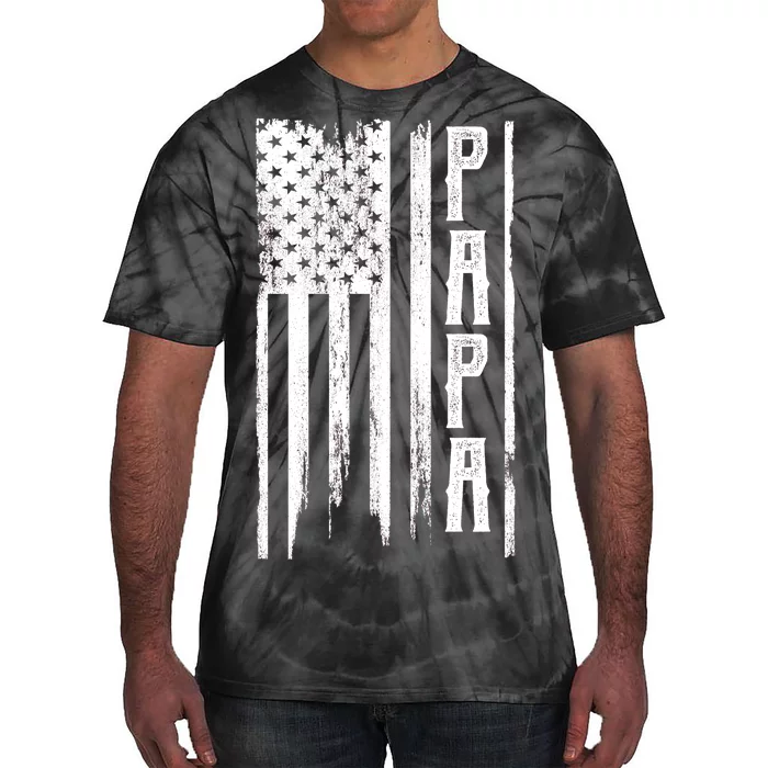 American Papa Flag Tie-Dye T-Shirt