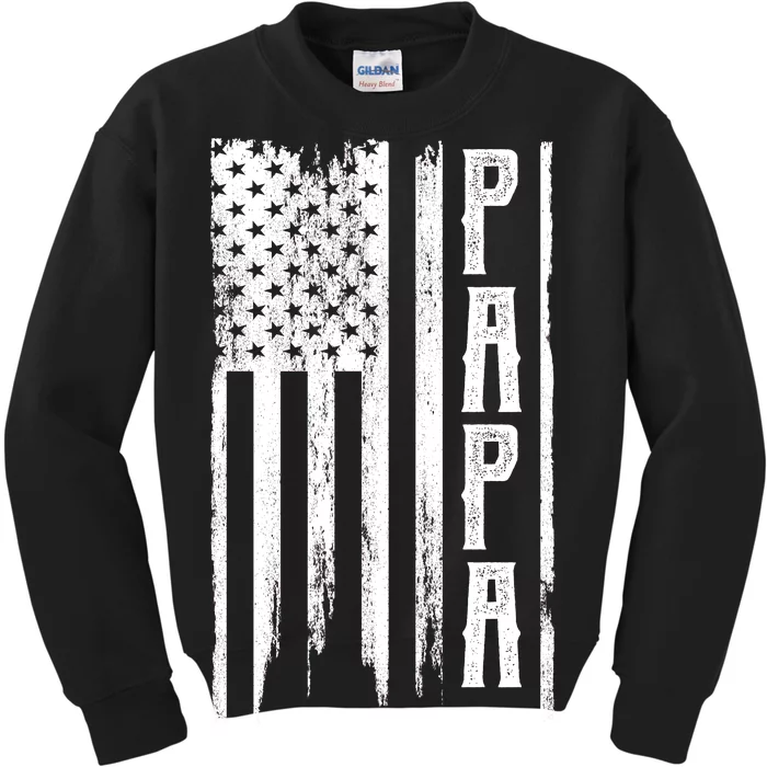 American Papa Flag Kids Sweatshirt