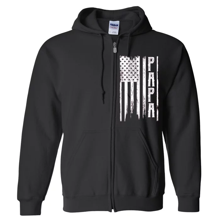 American Papa Flag Full Zip Hoodie