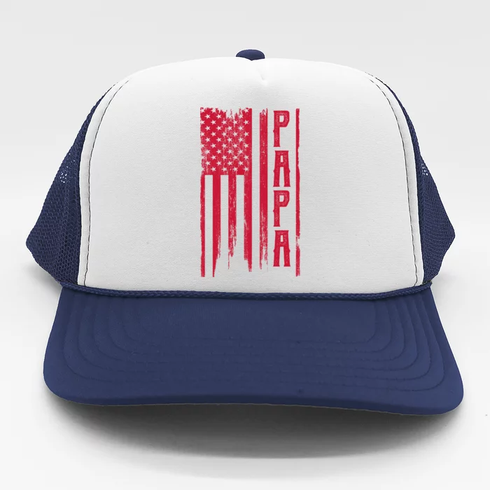 American Papa Flag Trucker Hat