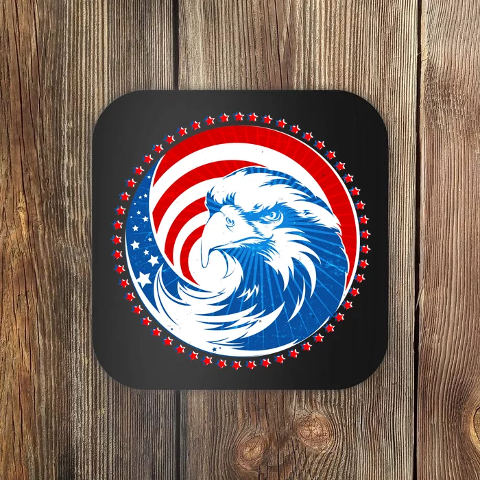 American Patriot Eagle Emblem Coaster