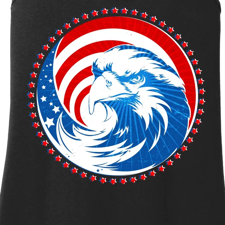 American Patriot Eagle Emblem Ladies Essential Tank