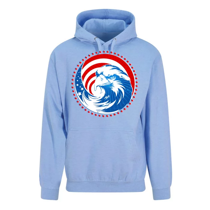 American Patriot Eagle Emblem Unisex Surf Hoodie