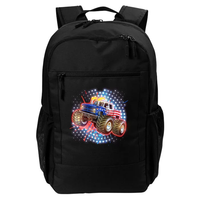 American Patriotic Monster Truck USA Daily Commute Backpack