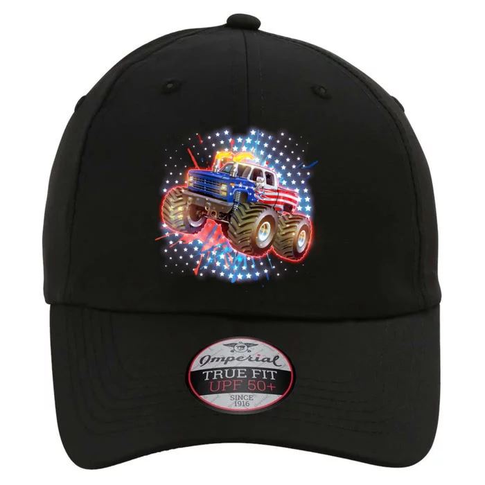 American Patriotic Monster Truck USA The Original Performance Cap