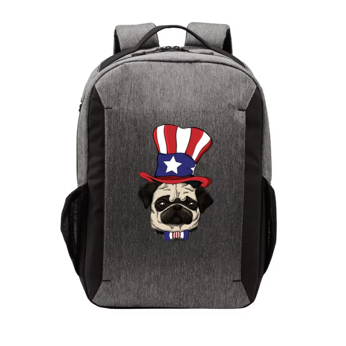 American Patriotic Pug Vector Backpack