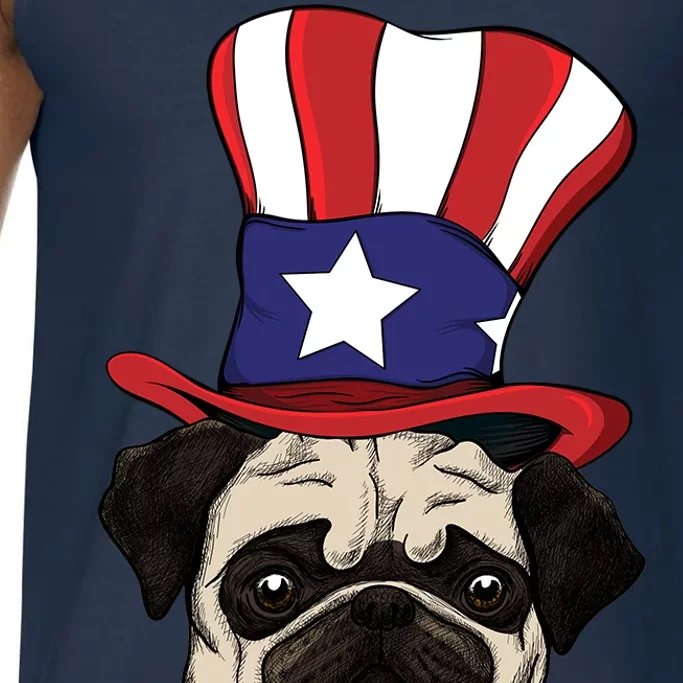 American Patriotic Pug Comfort Colors® Tank Top