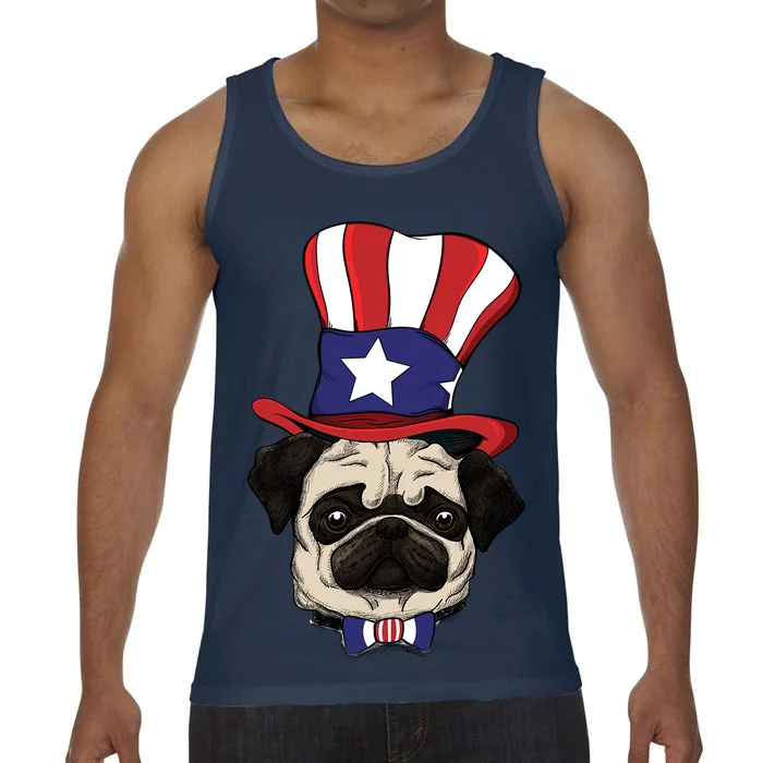 American Patriotic Pug Comfort Colors® Tank Top