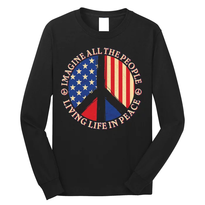 American Peace: People Living life In Peace Long Sleeve Shirt