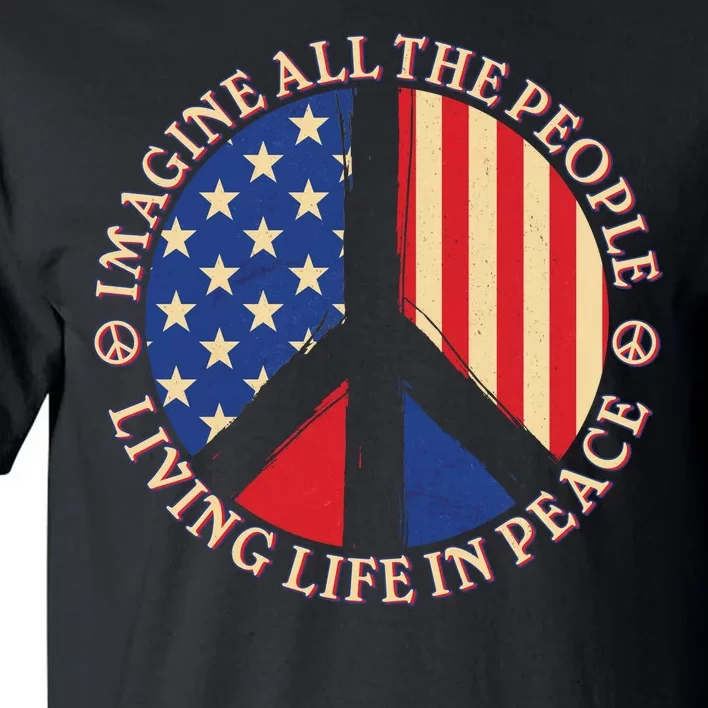 American Peace: People Living life In Peace Tall T-Shirt