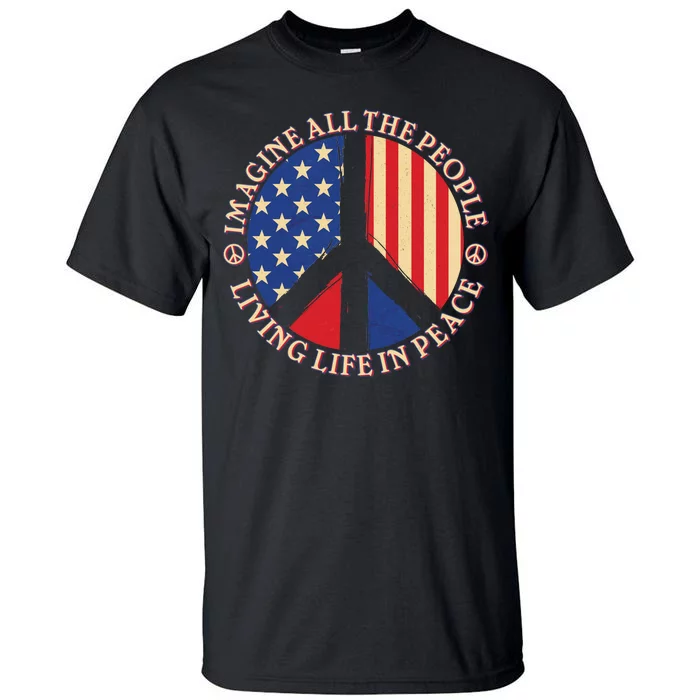 American Peace: People Living life In Peace Tall T-Shirt