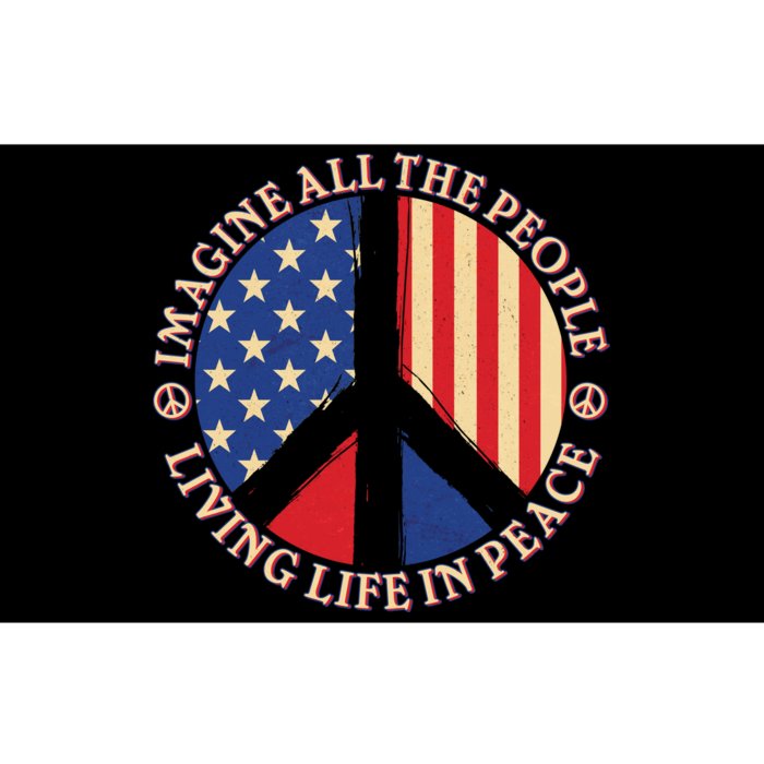 American Peace: People Living life In Peace Bumper Sticker