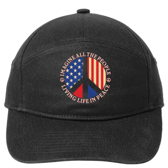 American Peace: People Living life In Peace 7-Panel Snapback Hat