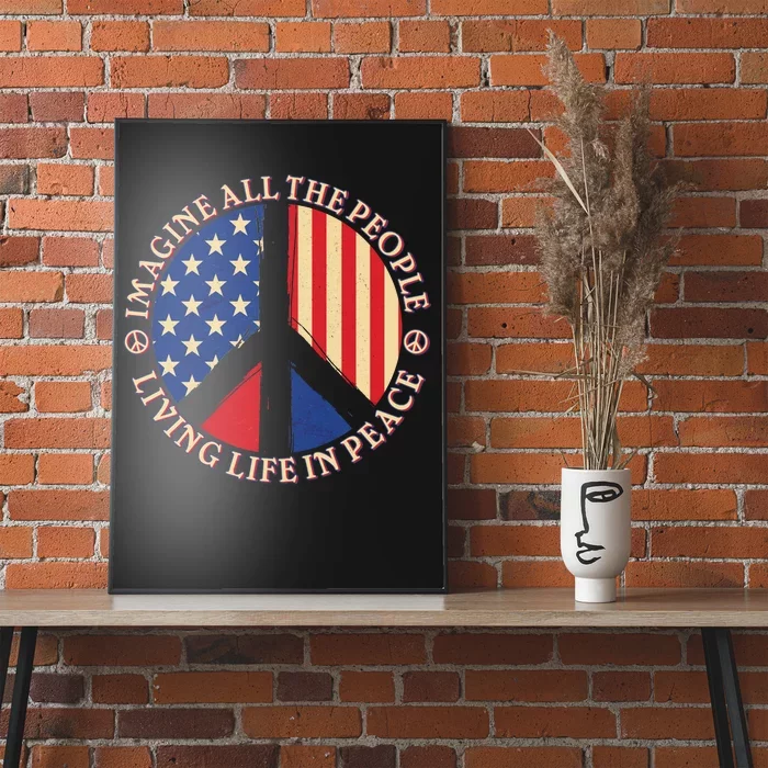 American Peace: People Living life In Peace Poster