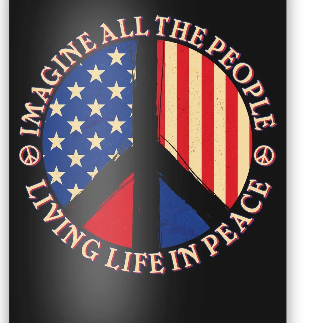 American Peace: People Living life In Peace Poster