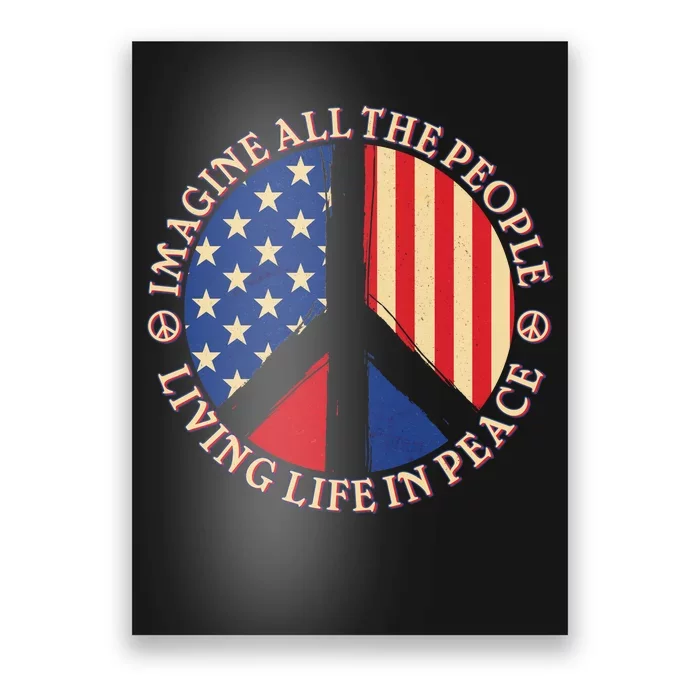 American Peace: People Living life In Peace Poster