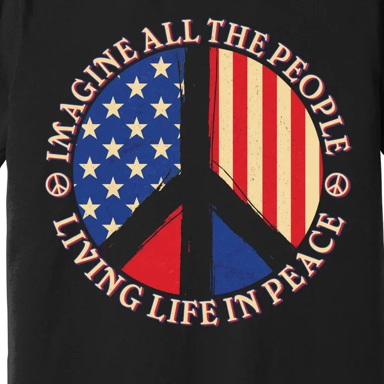 American Peace: People Living life In Peace Premium T-Shirt