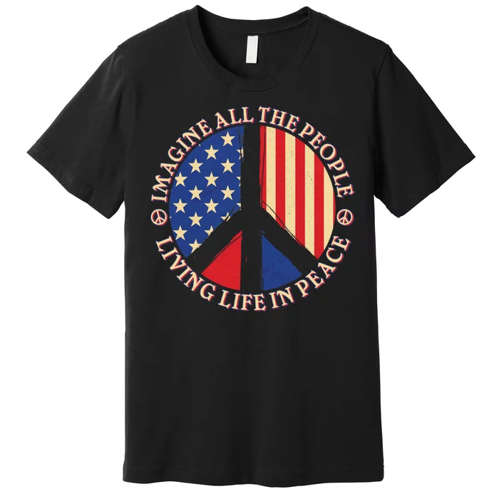 American Peace: People Living life In Peace Premium T-Shirt