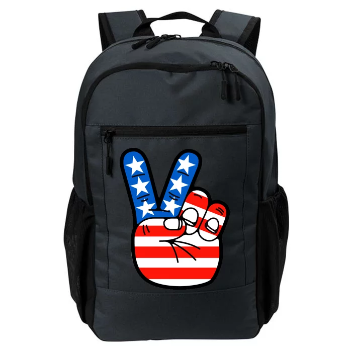 American Peace Sign Flag Daily Commute Backpack