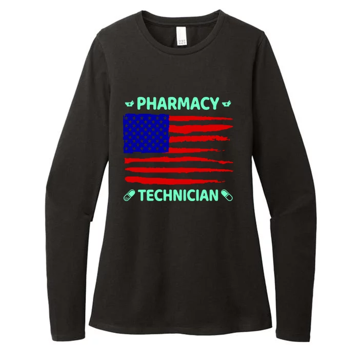 American Pharmacy Technician Womens CVC Long Sleeve Shirt