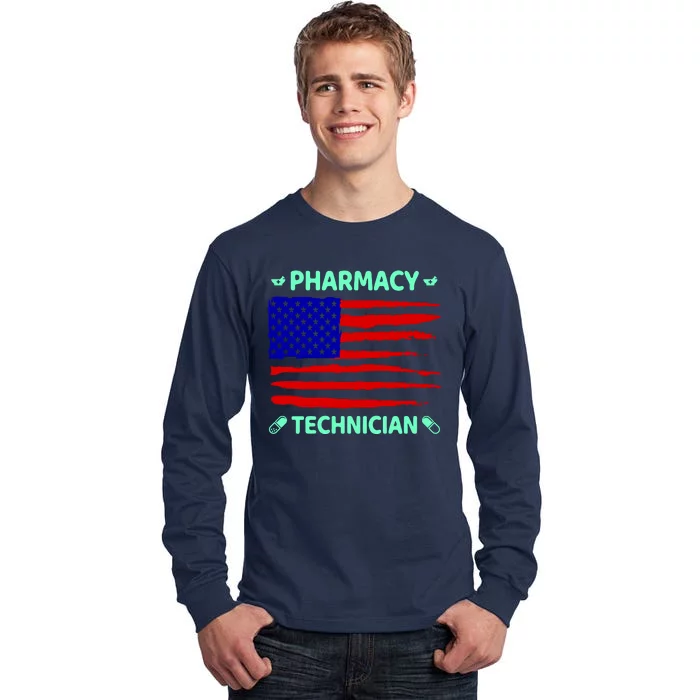 American Pharmacy Technician Tall Long Sleeve T-Shirt