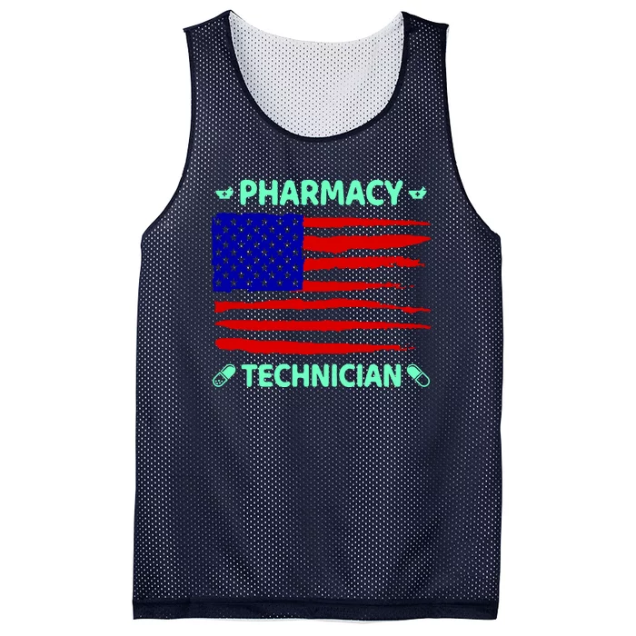 American Pharmacy Technician Mesh Reversible Basketball Jersey Tank