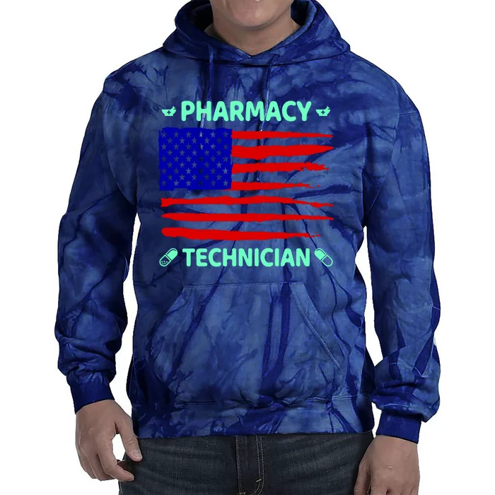 American Pharmacy Technician Tie Dye Hoodie