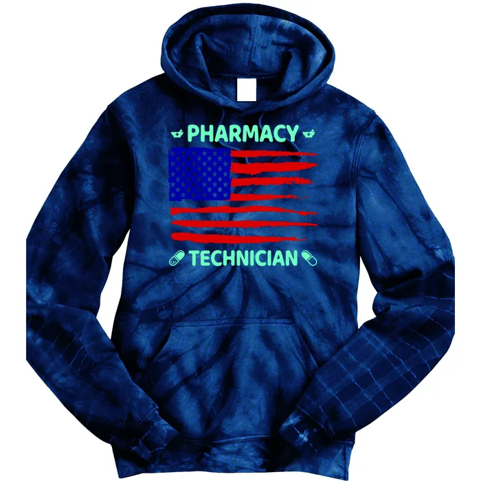 American Pharmacy Technician Tie Dye Hoodie