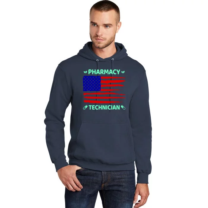 American Pharmacy Technician Tall Hoodie