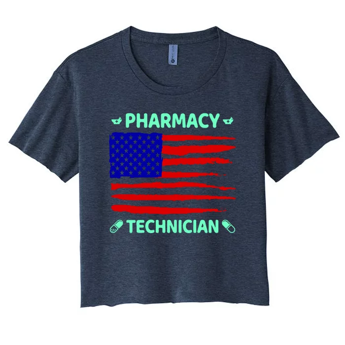 American Pharmacy Technician Women's Crop Top Tee