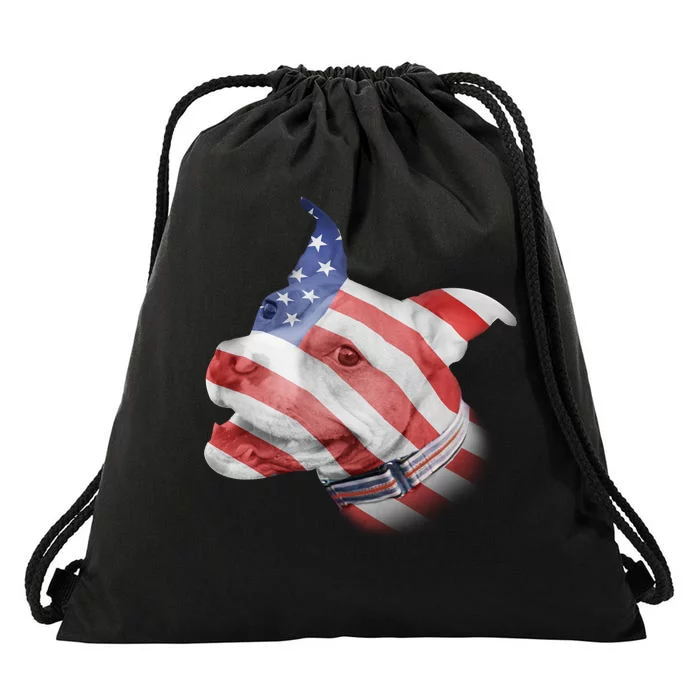 American Pitbull Drawstring Bag