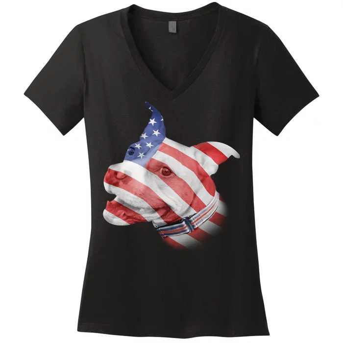 American Pitbull Women's V-Neck T-Shirt