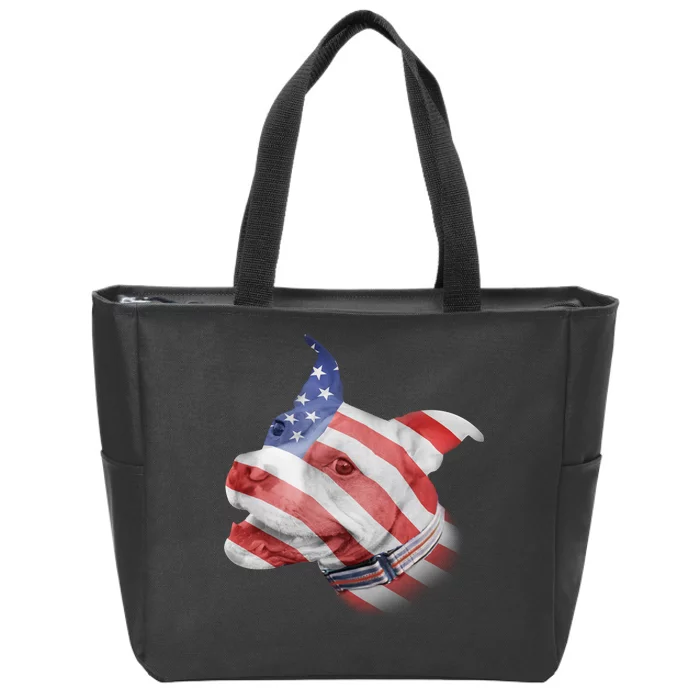 American Pitbull Zip Tote Bag