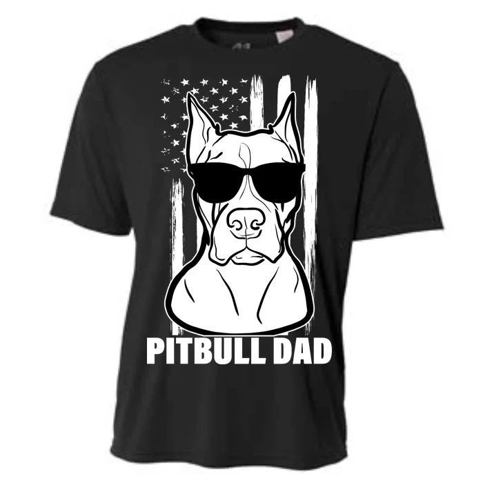 American Pitbull Dad Cooling Performance Crew T-Shirt