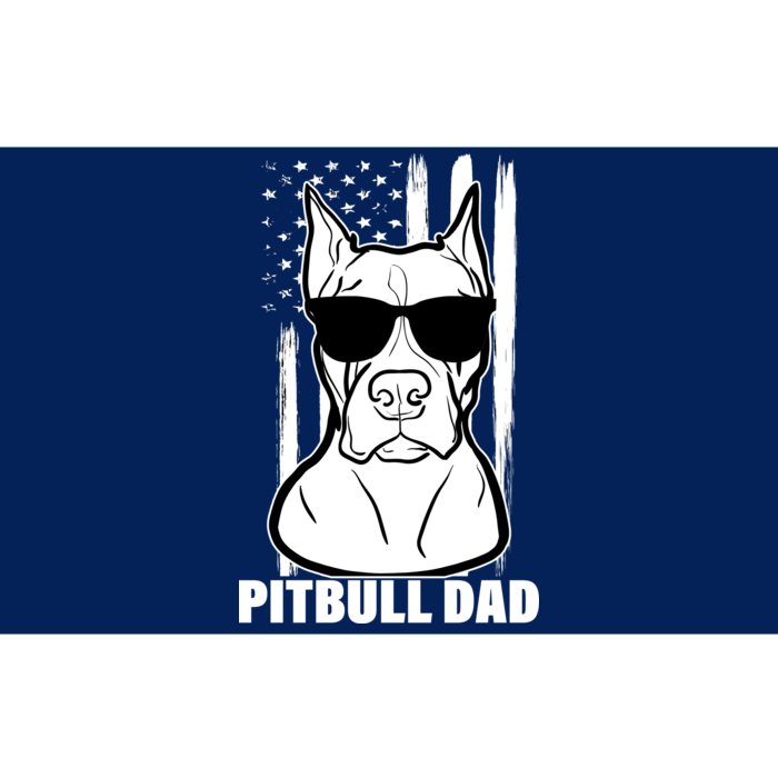 American Pitbull Dad Bumper Sticker