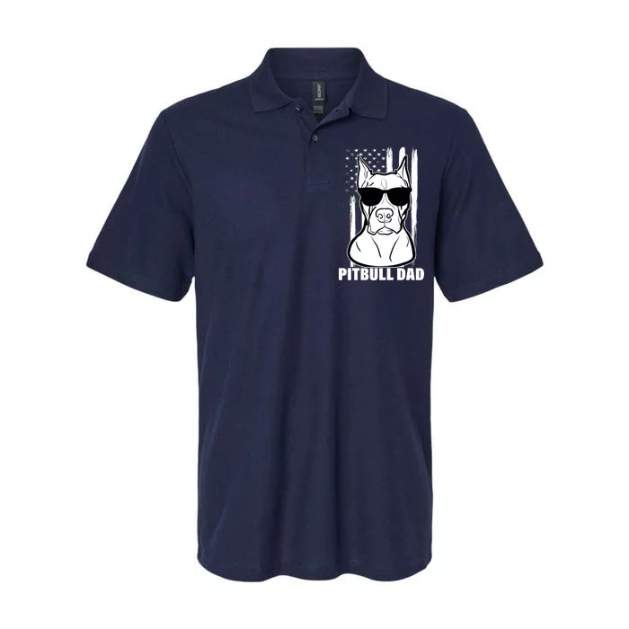 American Pitbull Dad Softstyle Adult Sport Polo