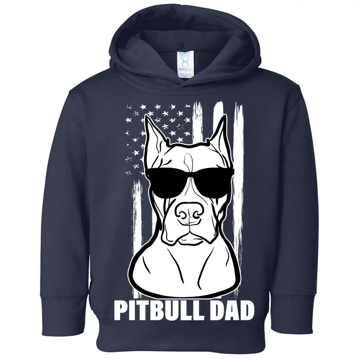 American Pitbull Dad Toddler Hoodie