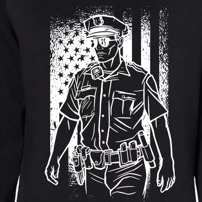 American Police Officer Womens California Wash Sweatshirt