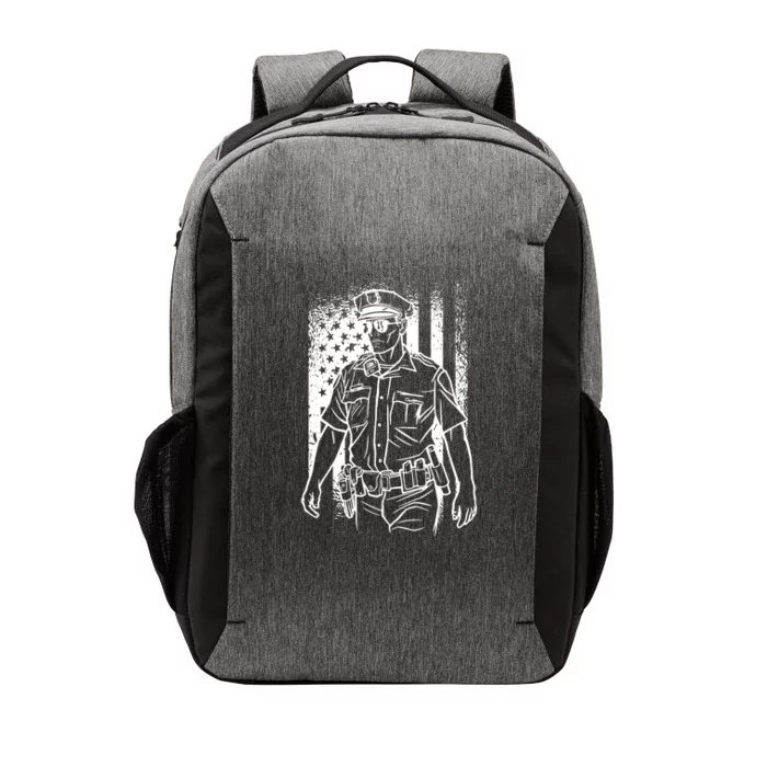 American Police Officer Vector Backpack