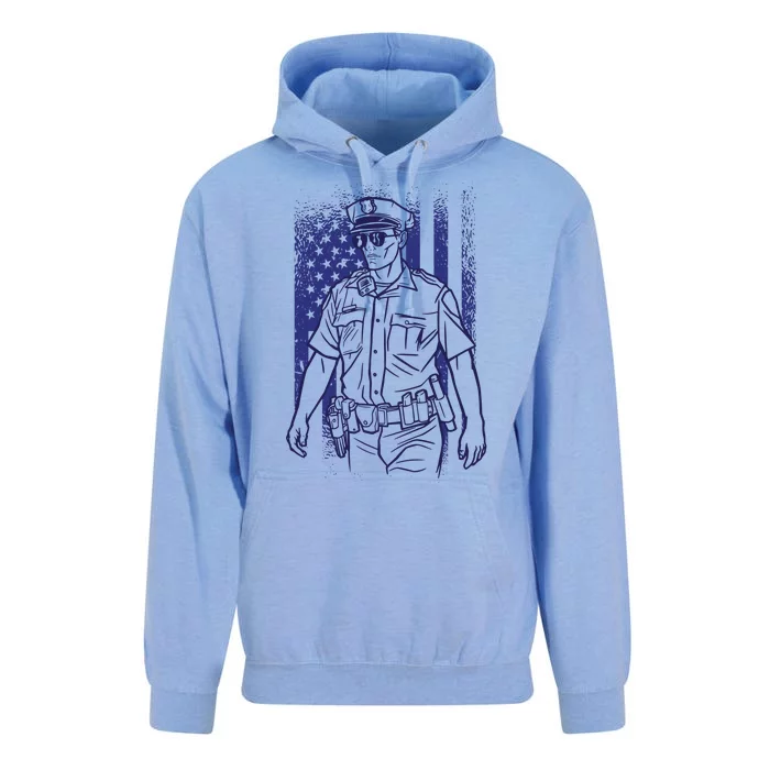 American Police Officer Unisex Surf Hoodie