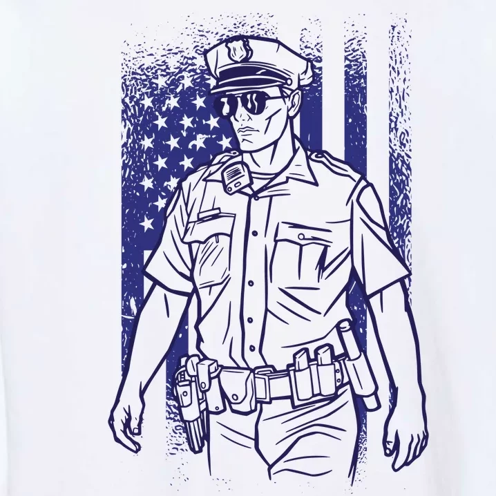 American Police Officer Garment-Dyed Sweatshirt