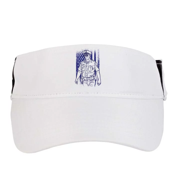 American Police Officer Adult Drive Performance Visor