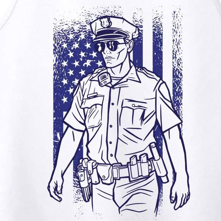 American Police Officer Performance Tank