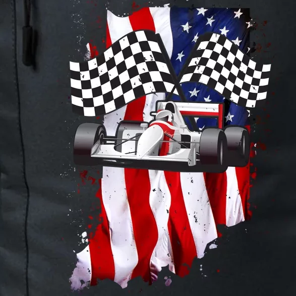 American Racing Car Flag Daily Commute Backpack