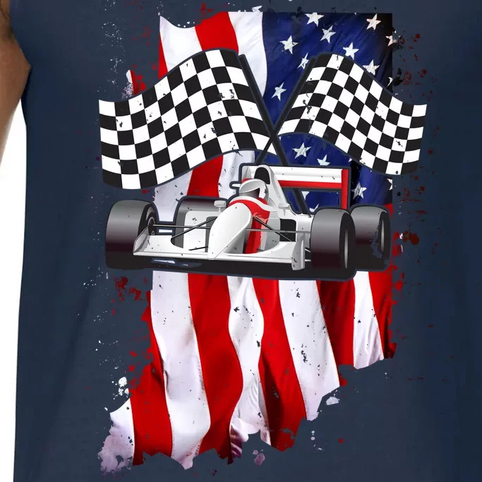 American Racing Car Flag Comfort Colors® Tank Top