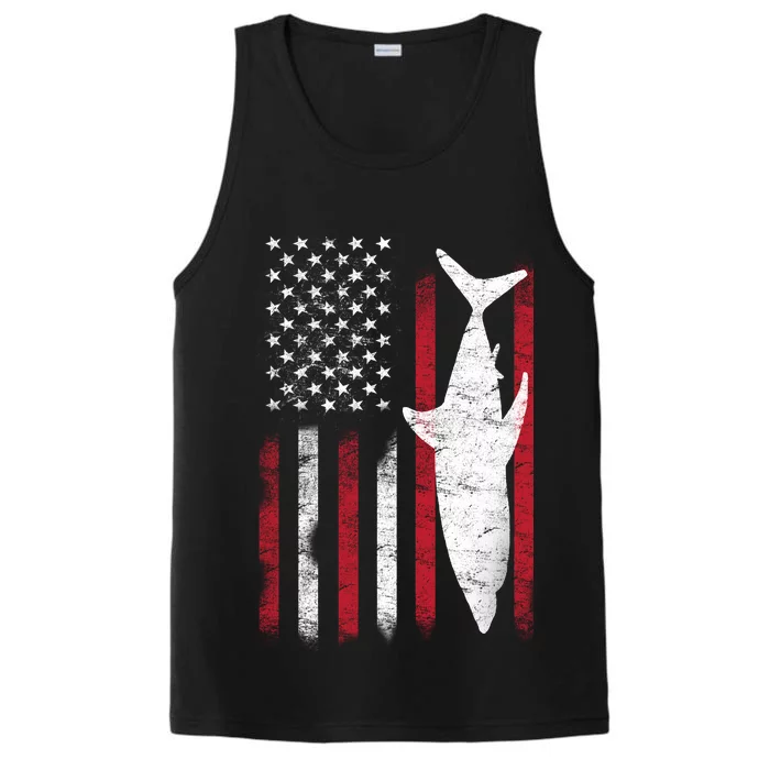 American Shark Flag Performance Tank